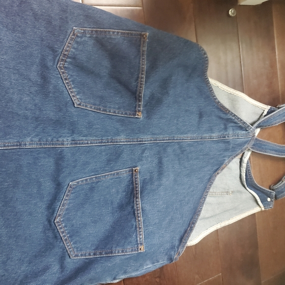 Forever21 overall jean dress size medium in women's fits size 6-8 - Picture 4 of 4